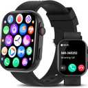 PJYUBVOR Smart Watch for Men Women (Answer/Make Calls), 2.0" Fitness Tracker with 100+ Sport Modes, Heart Rate/Sleep Monitor, Pedometer, SpO2, IP68 Waterproof Smart Watch for Android iOS Phones