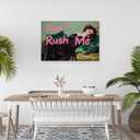Don't Rush Me Altered Wall Art,Vintage Victorian Portrait Girly Prints Painting Posters,Antique Female Pink Graffiti Poster Wall Decor Aesthetic for Bedroom Dorm 8x12inch Framed