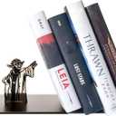Master Yoda Force Metal Bookend, Double-Sided Printing Yoda Pattern, Creative Gift for Star Wars Lovers