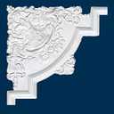 Ekena Millwork PML15X15EM Emery Corner (matches moulding PML02X01EM) Panel Moulding, 15 3/4"W x 15 3/4"H x 1 1/8"P