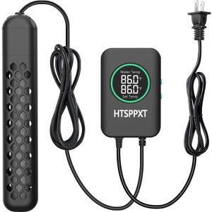 Aquarium Heater, 100W/200W/300W/500W Adjustable Fish Tank Heater with Intelligent Digital LED Controller, Overheating and Out of Water Protection for Freshwater and Saltwater Tanks (300W for 40-75 Gallon)