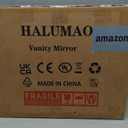 halumao Vanity Makeup Mirror with Lights, Light Up Mirror with Smart Touch 3 Colors Dimmable, Memory Function (19"L x 22.8"W, White)