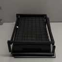 AIYAKA Pull-out Cabinet Organizer, Stackable 2-tier Under Sink Rack, with Sliding Storage Drawer for Pantry, and Desktop, for Bathroom, Kitchen, Office, Black