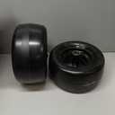 11x6.00-5" Flat Free Tires  11x6-5 Solid Smooth Lawn Mower Tires/Wheel with 3/4" & 5/8" Bearings, 6"- 8" Centered Hub - Fits Bad Boy, Cub Cadet, Zero Turn Mower, Riding Lawn Mower, 2PCS