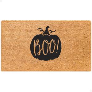 THEODORE MAGNUS Halloween Door Mat - Welcome Mat for Front Door with Non-Slip Backing - Durable Doormat - Perfect for Outside Entrance Matt - Outdoor/Indoor - Boo - 17" x 30"