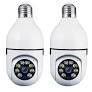 Sight Bulb Security Camera, Two Way Talk 1080P HD Video WiFi Smart Camera, Indoor Outdoor Night Vision 360 Degree Motion Detection with SD Card (Pack of 2)