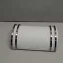 Indoor Wall Sconce, Half Cylinder Wall Light Fixture, 3000K 4000K 5000K Color Temperature Adjustable, Dimmable LED Modern Wall Light for Hallway Bedroom Living Room, Brushed Nickel (1 Pack)