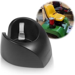 Versatile Cup Holder for Lawn Tractors and Outdoor Machinery, Secure and Convenient for Most Beverages, AM131898, Black