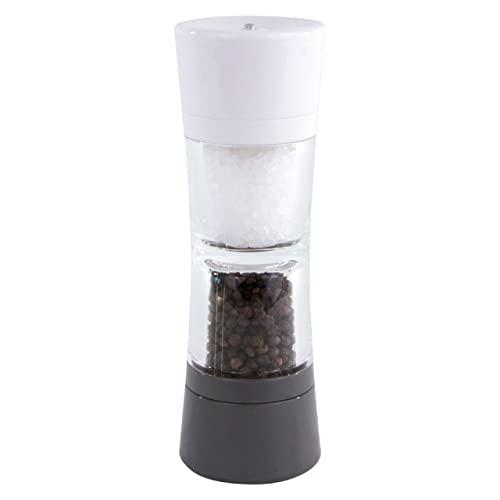 Cole & Mason Lincoln Duo Salt and Pepper Grinder Combo, Acrylic Combination Mill Includes Premium Salt and Peppercorns