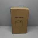 Cesun Bathroom Trash Can with Lid, 4 Gallon Motion Sensor Garbage Can Automatic Touchless Trash Cans, Slim Plastic Smart Waste Basket for Bedroom, Office, Living Room, White