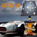 HERBESTBAY Table Lamp, Adorable 14 Inch Racing Road Style Kids Desk Lamp, Car Bedside Lamp Ideal for Children's Bedroom Decor, Includes LED Bulb, speed track, HB-LFL905