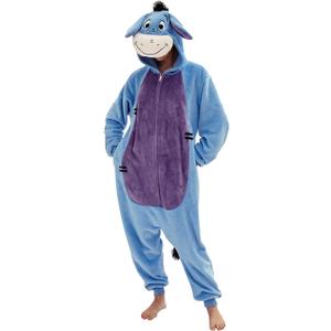 2 x Adult Onesie Pajamas Unisex Animal One-Piece Cartoon Costume Cosplay Homewear Sleepwear Partywear For Men Women (Blue, M)