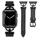 Wearlizer Leather Band Compatible with Apple Watch Bands Women 41mm 40mm 38mm 49mm 46mm 45mm 44mm 42mm, Fancy Dressy Strap for iWatch Series 10 9 8 Ultra SE 7 6 5 4 3 2 1