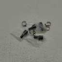 6AN Female to 3/8" Barb Straight Swivel Fitting Adapter Aluminum Black 4Pcs