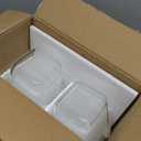 Glass Soup Containers with Lids 32oz - Borosilicate Glass Storage Containers 4 Cup, Freezer to Microwave Safe, Airtight Leak Proof, Square Meal Prep Containers for Lunch Travel- 6 Pack