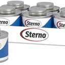 Sterno Fuel Cans - 6-Hour Burn, (6-Pack) Chafing Dish Fuel Can Burners for Food Warmer, Resealable Twist Chafer Fuel Canned Heat, Handy Wick