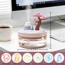 Landscape Night Light Humidifier with 2 Mist Modes, 320mL Large Tank Whisper-Quiet for Baby/Nursery/Office, Portable Mini Air Moisturizer