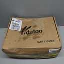 Hatchback Car Cover Waterproof All Weather for AutomobilesOutdoor Heavy Duty Full Exterior Covers with Zipper Door, Rain Sun Snow Dust UV Protection, Windproof Straps & Reflective Strips(Up to 177") (Black)