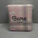 Bare Home Flannel Sheet Set Prints, 100% Cotton, Velvety Soft Heavyweight - Double Brushed Flannel - Deep Pocket (Split King, Aurora Plaid - Pink)