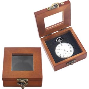 Tiong Luxury Pocket Watch Box Wooden Box Single Gift Box Display Storage Case