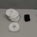 Cat/Pet Water Fountain Filters, 12 Pieces Set Pack of 8 Replacement Filter Fit for 81oz/2.4L, 3 Filtration System with 4 Pre-Filter Sponges