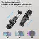 SMALLRIG Universal Metal Phone Support with Cold Shoe Mount, Smartphone Holder Adapter Support Free Adjustment Joints, Phone Tripod Mount for iPhone 17 16 15 14, for Samsung Galaxy etc. - 4382