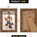 TOFOREVO Picture Frames 4x6 Set of 2 Rustic Wood Grain Photo Frame for Gallery Wall Mounting or Tabletop Display