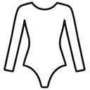 Long Sleeve Brown Bodysuit (Women’s, M)