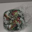 6 Pcs 8" Mini Christmas Wreaths for Kitchen Cabinet Small Christmas Candle Rings Wreaths, Front Door Pillars/Home Table Centerpieces Hanging Garlands, for Windows/Wedding Decor (No Red Ribbon)