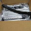 Folding Walker with 2 Skis and 5" Wheels, Lightweight Walkers for Seniors and Adults, Supports Up to 350 Pounds, Adjustable Height, Compact Standard Walker, Black