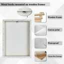 DuoBaorom Rose Poppy Picture Purple Grey Floral Canvas Print Bedroom Decor