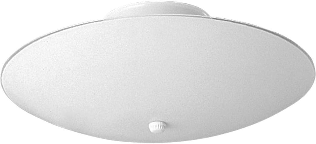 Progress Lighting 14-1/2" Round Glass 3-Light Close-to-Ceiling, Indoor, P4610-30, White, 14-1/2-Inch Diameter x 7-Inch Height