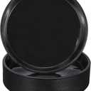 PATIKIL 30 Pack Plastic Plant Saucer, 10 Inch Plastic Plant Tray for Pots Flower Round Plant Dish Plant Drip Trays Water Tray Pot Drainage Tray for Indoors Outdoors Garden, Black
