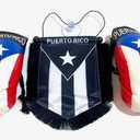 Black Puerto Rico Boxing Glove Rican flags Boricua Decoration decor accessories PR flag