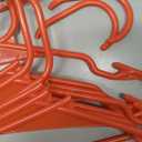 Plastic Clothes Hangers  Heavy Duty Hanger Set, for Organizing Clothes, Dresses, and Coat, Holds Up to 5 lbs, Space-Saving Hangers with Non-Slip Shoulder Grooves, Pack of 100, Brown
