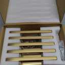 TUNNY 10 Pack Classic Cabinet Handles-3.8"/96mm Screw Spacing Champagne Bronze Furniture Hardware Handles for Kitchen Cabinets Bedroom Cabinet Pull