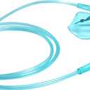 4 Packs Adult Europe Standard Oxygen Mask with 6.6' Tubing and Adjustable Elastic Strap - Size L+