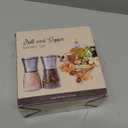 Salt and Pepper Grinder Set – Manual Salt Grinder and Pepper Mill for Black Pepper, Sea Salt – Refillable, Easy-to-Use Salt & Pepper Mill Set