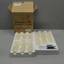 Flameless Flickering Battery Operated Candles D2.2''*H4 5" 6" 7" 8" 9" Set of 9 Ivory Real Wax Pillar LED Candles with 10-Key Remote and Cycling 24 Hours Timer (Ivory)