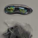 Swimming Goggles Swimming Cap Set Swim Glasses Silicone Swim hat Pack for Adults with Anti Fog Glasses for Swimming