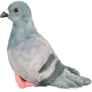 Gray Pigeon Stuffed Animal, Soft Pigeon Plush Toy, Bird Stuffed Toys Pigeon Doll Birthday Decor Gift