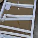 34" W X 58.25" H Tub Shower Door, Frameless Bathtub Glass Shower Door with Clamps, 5/16"(8mm) Clear Tempered Glass Bathroom Shower Screen Single Fixed Bath Panel in Matt Black