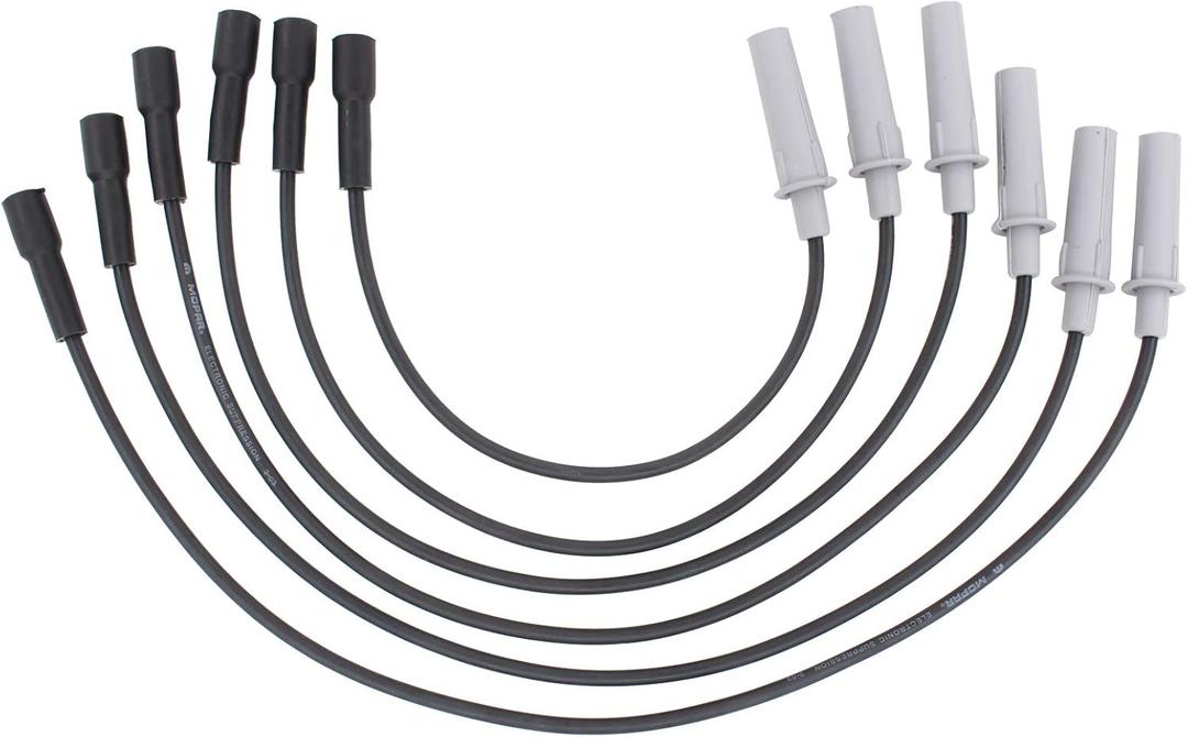NewYall 6Pcs Ignition Spark Plug Wire Harness for Chrysler Pacifica 2005-2008 Town & Country 2001-2010 Grand Voyager 2001-2008 for Dodge Grand Caravan 2001-2010 5019593AA 16-846E 671-6137 7B0905409