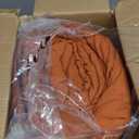 MaiRve Embroidery Comforter Set, Boho Farmhouse Western Bedding Set, All Season Bed in A Bag Comforter Set with Sheets, Pillowcases & Shams, Burnt Orange Oversized Queen 7 Pieces