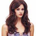 Rugelyss Vintage Wigs Brown Mixed Blonde Wig for Women Lady Layered Synthetic Full Wigs for 60s 70s 80s Cosplay Costume Disco Hair Wig