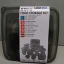 Freshpod 50pc Praktipod Container Set with Leak Proof Lid Contains 2pc Round 3800ml, 6pc Rectangle 265ml, 6pc Square 265ml, 12pcs 395ml and 24pc 4oz