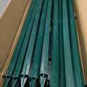 Zoiut 25 Pack Electric Fence Posts, 48 Inch/ 4FT Step-in Plastic Posts for Farm and Garden, Temporary Sturdy Fencing System for Electric Fencing and Yard Protection, Green