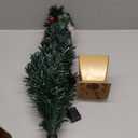 3ft Green Fiber Optic Christmas Tree,Prelit Artificial Tabletop mini Christmas Tree,Star,Butterfly and Ball Ornaments for Best Holiday Home Decorations