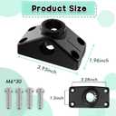 Rail Mount Adapter for Side Deck Mounting Bracket, Fit 7/8" & 1" Round/1" Square Rails Compatible with Scotty Accessories. (Rail Mount Adapter & Side Deck Mounting)