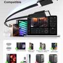 10 x Magtame USB C to USB C Cable, 3.3FT StayCable with Anti-Drop Magnetic Holder, Braid 60W Type C Fast Charging Cord for Bedside/Car, Compatible with iPhone 17/16, Laptop